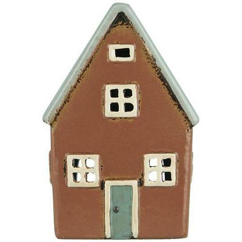 House f/tealight Nyhavn grey roof w/o chimney