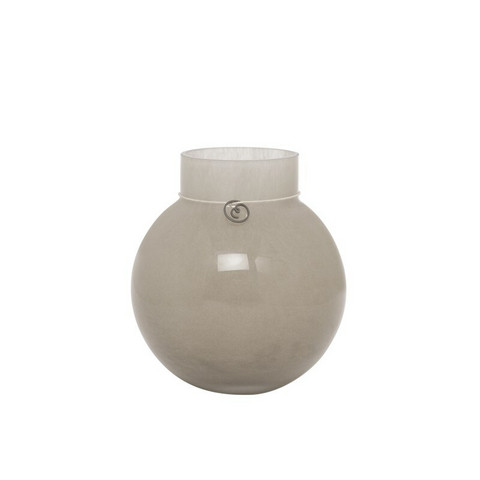 Glassvase beige medium
