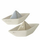Ceramic sailboats, 2 models