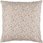 Cushion cover light pink, red and green flowers