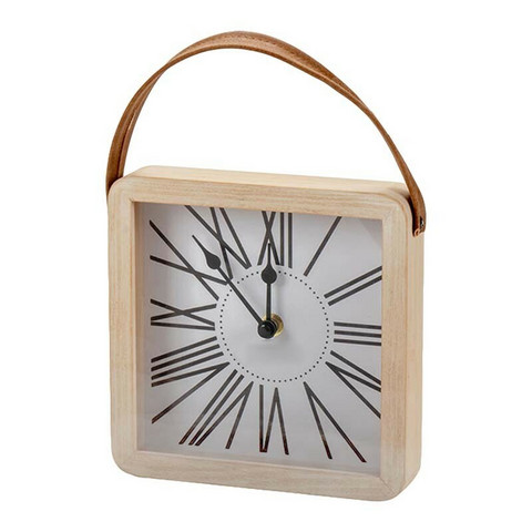 Table/wall clock made of wood