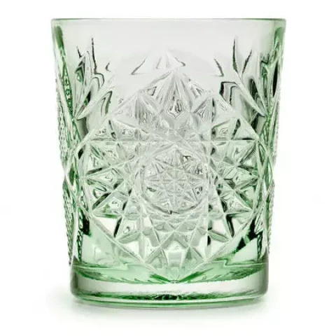 Hobstar glass pale green
