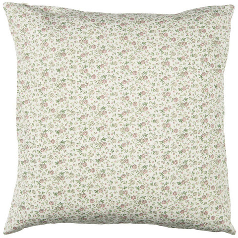 Cushion cover w/delicate pink flowers