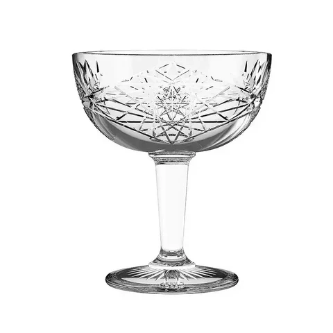 Hobstar coupe glass