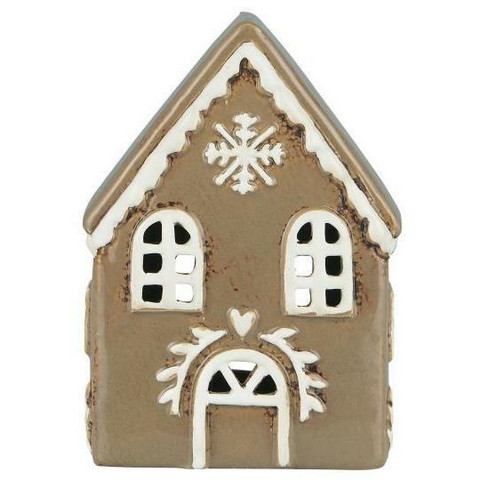 House f/tealight Stillenat Gingerbread snowflake