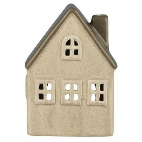 Keramiikkatalo beige pieni (tuotekuvaus)