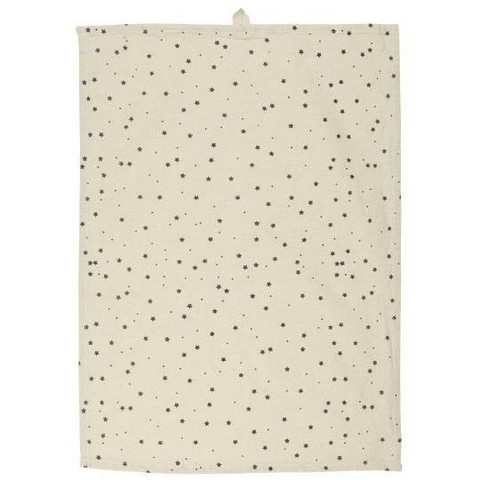 Tea towel Noah natural w/grey stars