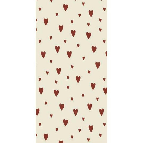 Napkin w/red hearts 16 pcs per pack