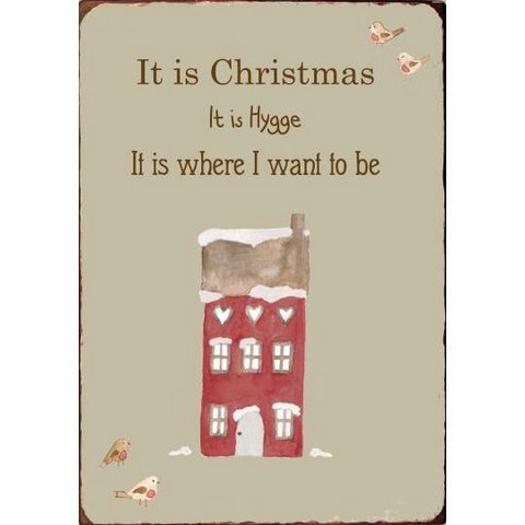 Metallikyltti christmas it..