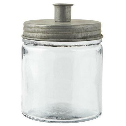 Kynttiläpurkki metallikannella