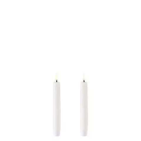 Uyuni LED taper candle, Nordic white