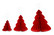 Christmas tree set honeycomb 3 colours