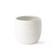 Glazed pot white big