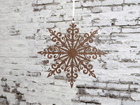 Paperstar antique chocolate w. glitter