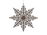 Paperstar antique chocolate w. glitter