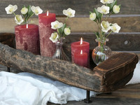 Dark red candle big