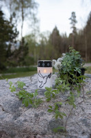 Grave candle with timer
