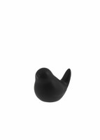 Pottery bird black small