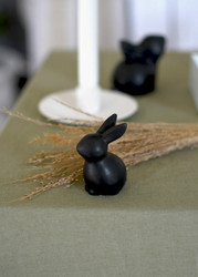 Ceramic bunny black small