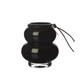 Candleholder/vas black small