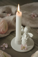 Rose ribbon angel for candle