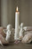 Rose ribbon angel for candle