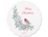 Ceramic Coaster round Leonora merry christmas
