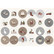 Sheet w/24 Christmas stickers