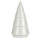 Christmas tree standing wide grooves oblong off white