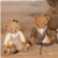 Teddy bears, brown, 2 pcs.