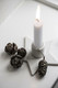 Candle holder f/dinner candle star