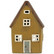 House f/tealight Nyhavn brown roof w/o chimney
