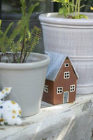 House f/tealight Nyhavn grey roof w/o chimney