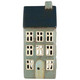 House f/tealight Nyhavn blue/grey roof 1 chimney