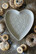 Heart plate taupe