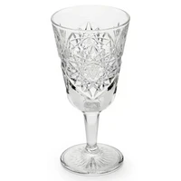 Hobstar wineglass