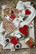 House for hanging 2 asstd w/red and white pattern