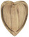 Heart shaped bowl set of 2 acacia wood