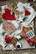 Car for hanging 2 asstd w/red, white, black and grey pattern