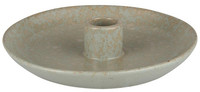 Candle holder f/dinner candle green/natural