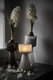 Hyacinth vase/lantern white small