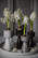 Hyacinth vase/lantern beige small