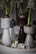 Hyacinth vase/lantern beige large