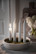 Advent tray glazed white