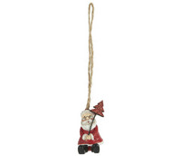 Santa with glittertree