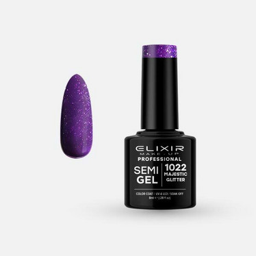 Elixir Semi Gel - # 1022 (Majestic Glitter) 8ml