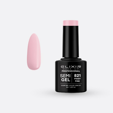 Elixir Semi Gel - # 821 (Piggy PInk) 8ml