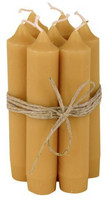 Kruunukynttilä 11 cm Mustard