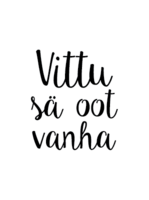 Sä oot vanha kortti