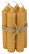 Kruunukynttilä 11 cm Mustard